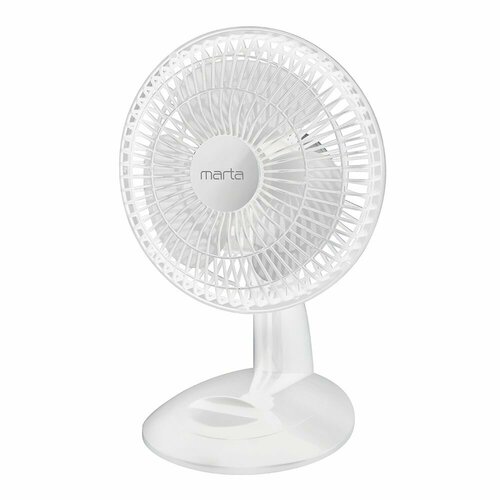 Вентилятор настольный MARTA MT-FN2533 3 лопасти d615см 20 Вт 2 скорости белыйбелый 196600₽