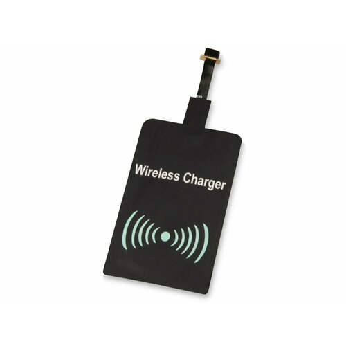 Приёмник Qi для беспроводной зарядки телефона Micro USB цвет черный 299₽