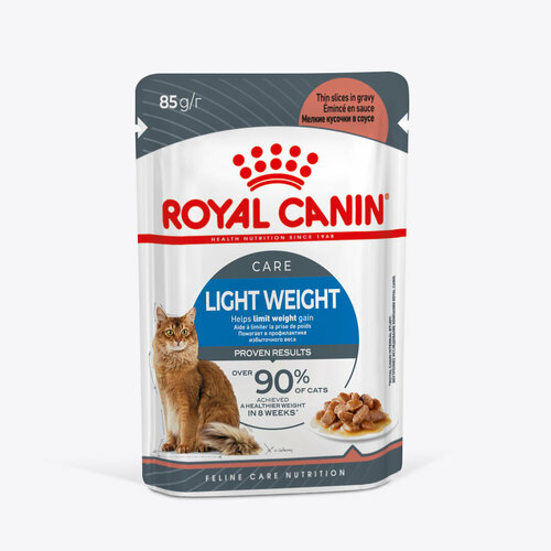 Корм влажный для кошек для профилактики избыточного веса LIGHT WEIGHT CARE (лайт вейт КЭА), в соусе. 28х85 г