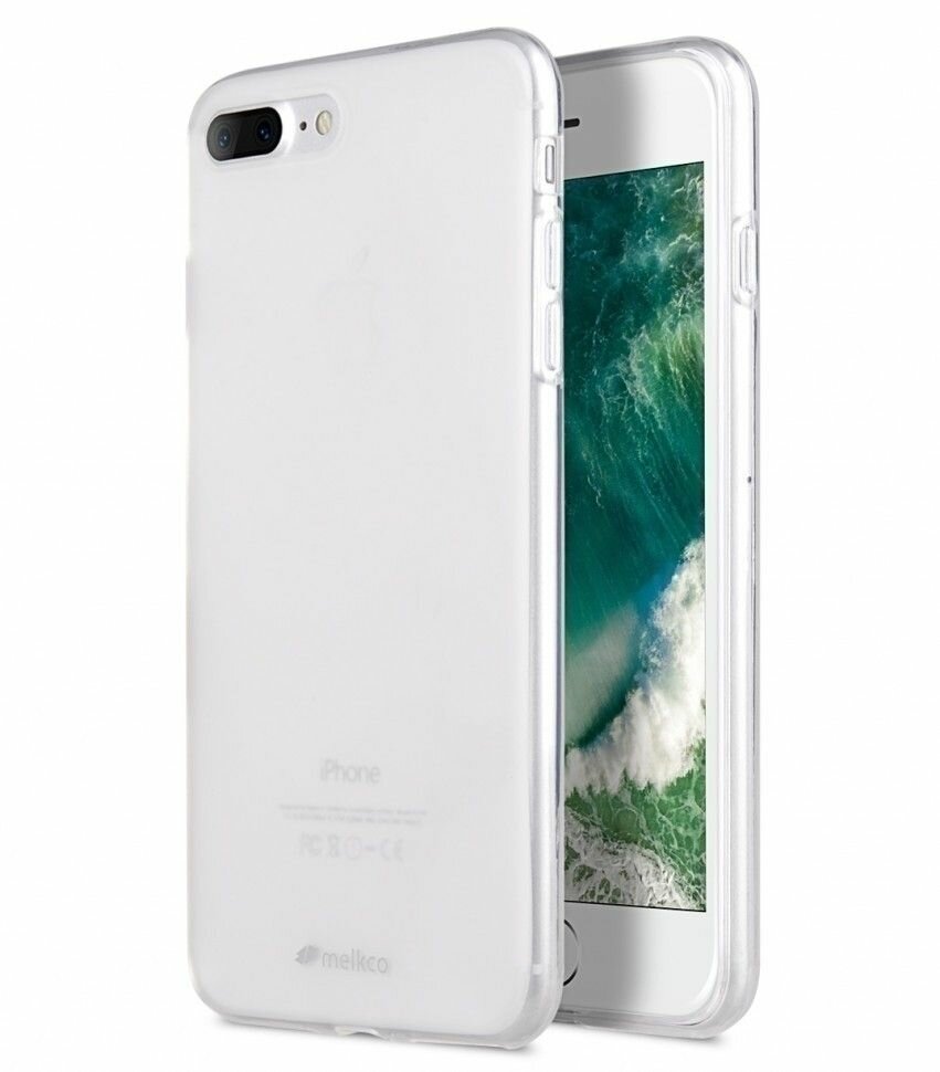 фото Накладка силиконовая Melkco Poly Jacket для Apple iPhone 7 Plus/8 Plus прозрачная