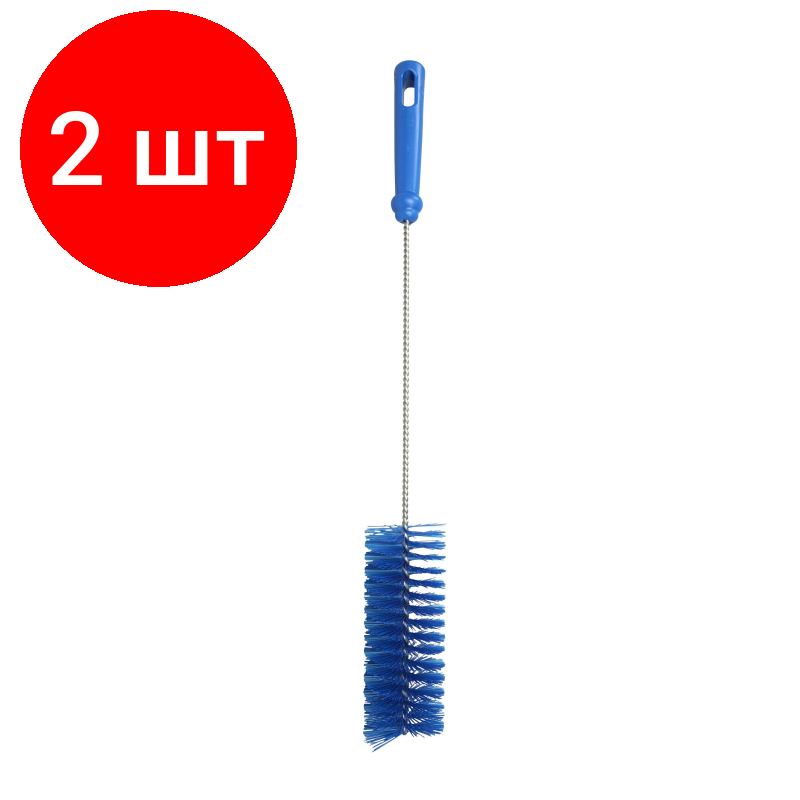 фото Комплект 5 штук, Ершик FBK с нерж стержнем пласт ручка 500x150мм D60мм синий 10759-2