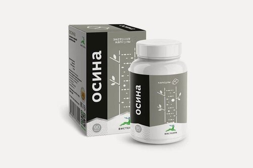 Изображение товара Экстракт коры Осины капсулы 0,5 грамм. 90 штук