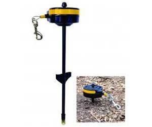 Рулетка для собак мелких и средних пород Lixit с креплением в грунт от 11,4 до 36,3кг 6,1м металлический трос 8401