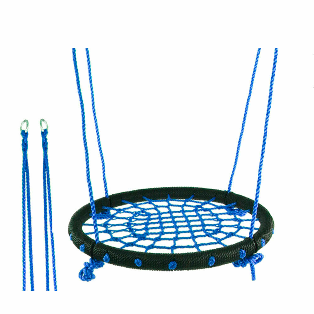 Качели-гнездо Midzumi 80 см синее, подвесное длина каната 1,8 м — фото 1