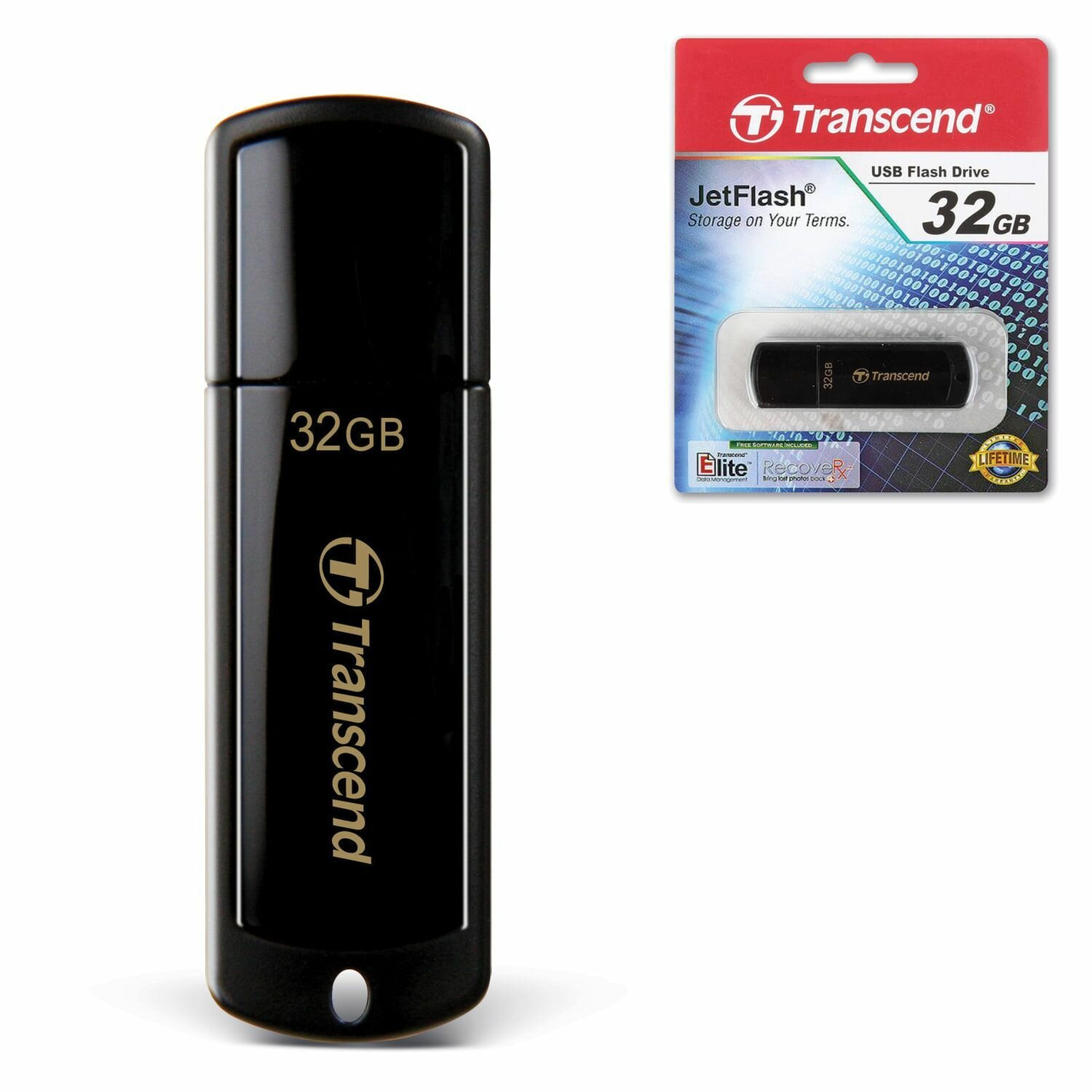 Флешка USB 32Gb Transcend Jetflash 350 TS32GJF350 - фото №9