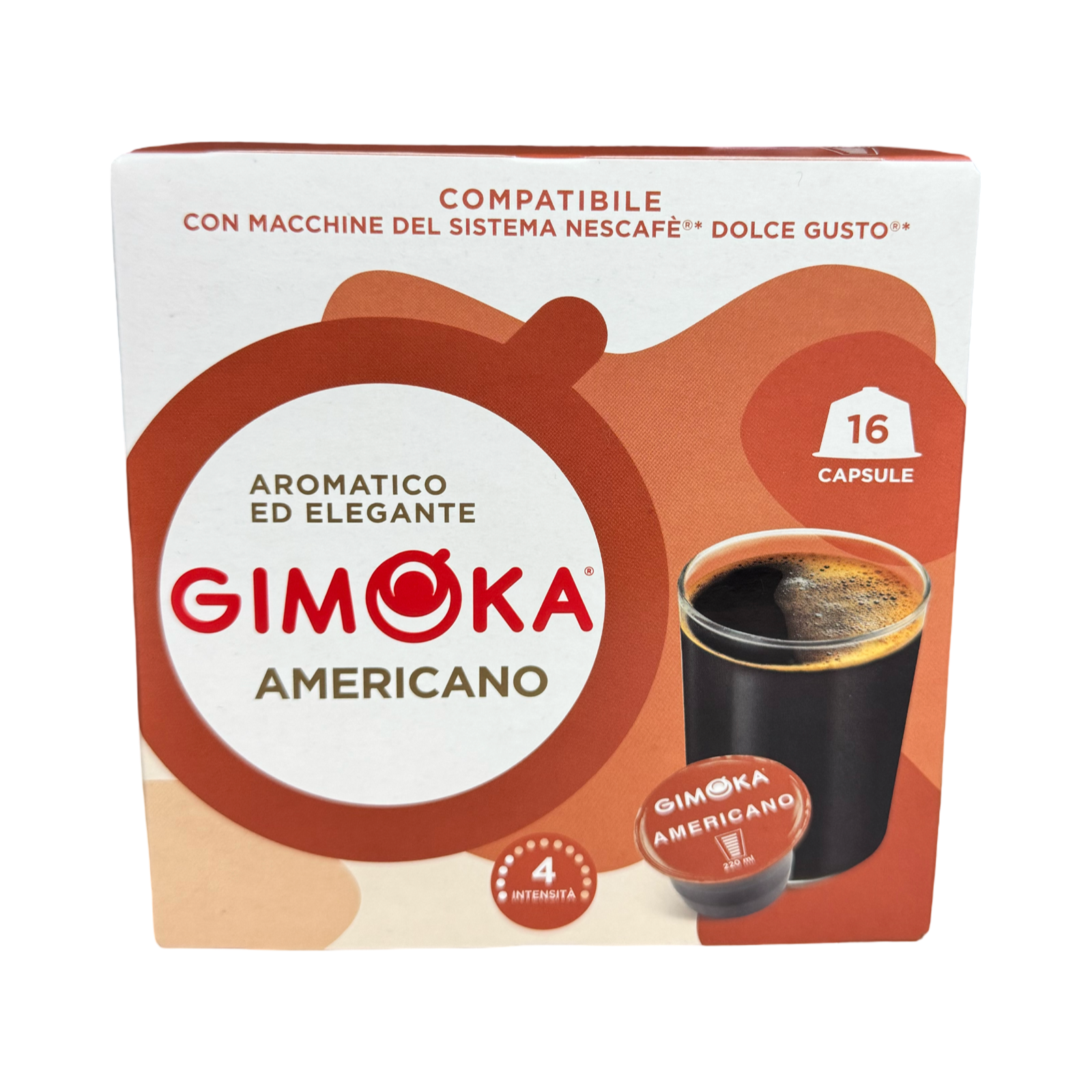 Кофе Gimoka Dolce Gusto "Americano", в капсулах, средняя обжарка, 16шт