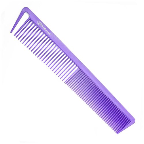 Gera Professional Расческа карбоновая для стрижки волос GPR00309, цвет фиолетовый