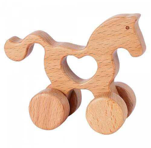 Деревянная игрушка-каталка Лошадка