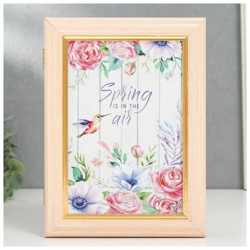 Ключница Колибри молочный дуб 15х21 см 1406₽