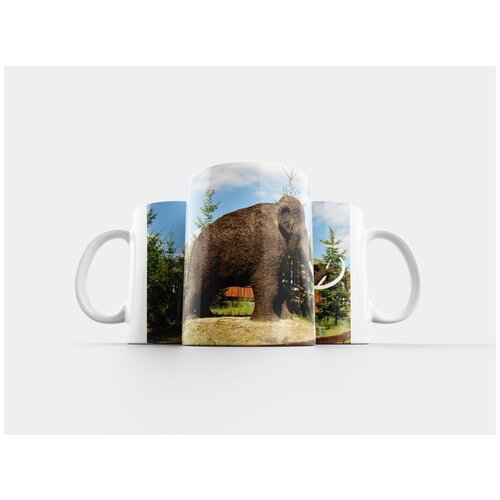 фото Кружка "скульптура, скульптура животных, шерстяной мамонт" 320 мл lotsprints