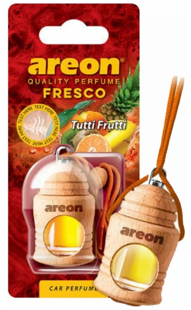 Ароматизатор AREON подвесной боченок деревянный на жидкой основе FRESCO TUTTI FRUTTI