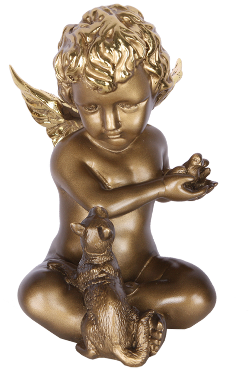 Статуэтка из мрамора Bogacho Ангел бронзовый
