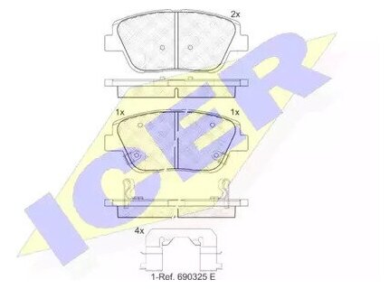 Колодки Торм.диск.hyundai Sonata V 2.0 Crdi Icer арт. 182136 - фотография № 1