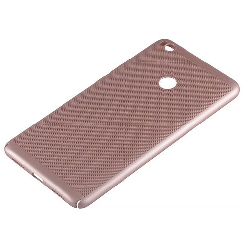 фото Чехол накладка ycase пластиковая перфорированная на xiaomi mi max 2 розовая
