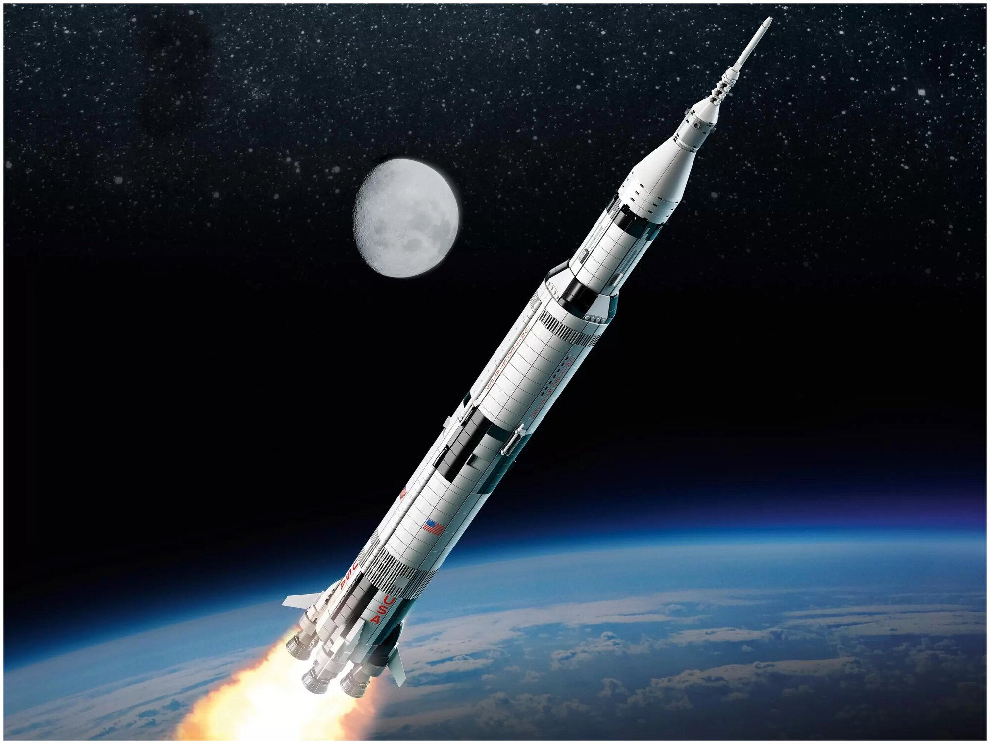 Конструктор LEGO IDEAS @Ракетно-космическая система NASA "Сатурн-5 - Апполон" 92176 - фото №12
