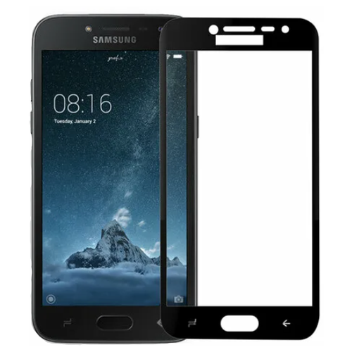 Защитное стекло на Samsung J250F, Galaxy J2 (2018)/J2 Pro (2018), 9D, черный защитное стекло luxcase прозрачное 0 33 для samsung galaxy j2 core для samsung galaxy j2 core 1 шт прозрачный