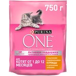 Сухой корм для котят Purina ONE с высоким содержанием курицы и цельными злаками (кусочки в соусе) - изображение