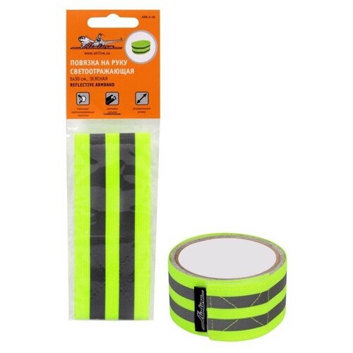 фото Повязка на руку, светоотражающая, 5 х 30 см., зеленая airline