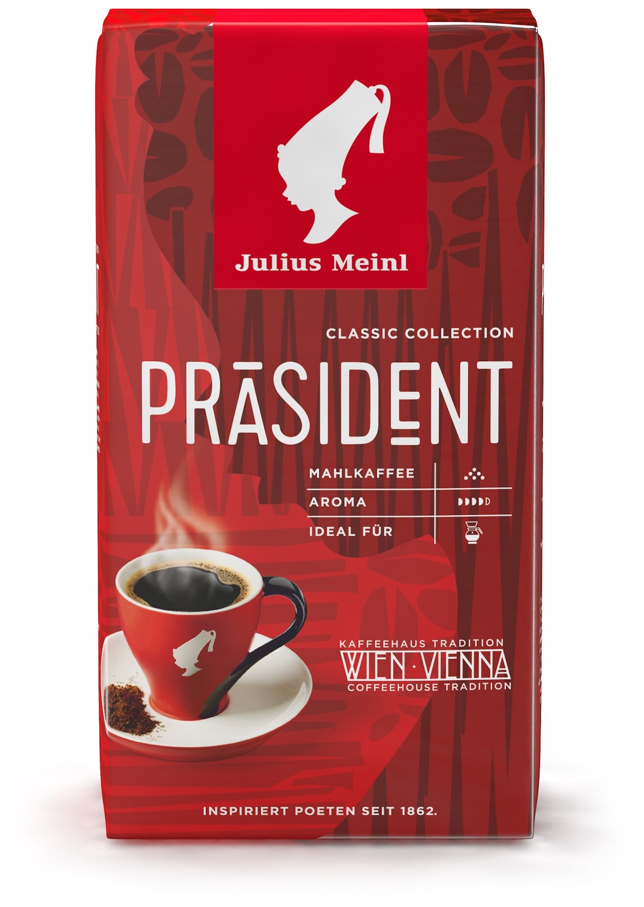 Кофе Julius Meinl Президент молотый, 500гр (89) ,1 уп.