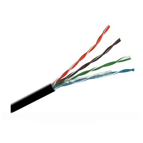 Кабель Cu UTP, Внешний, 4x2x0.52, бухта 305м Cat5e, ксспп Полимет