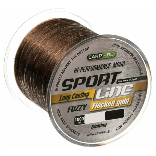 фото Леска carp pro sport line flecked gold 1000м 0.310мм