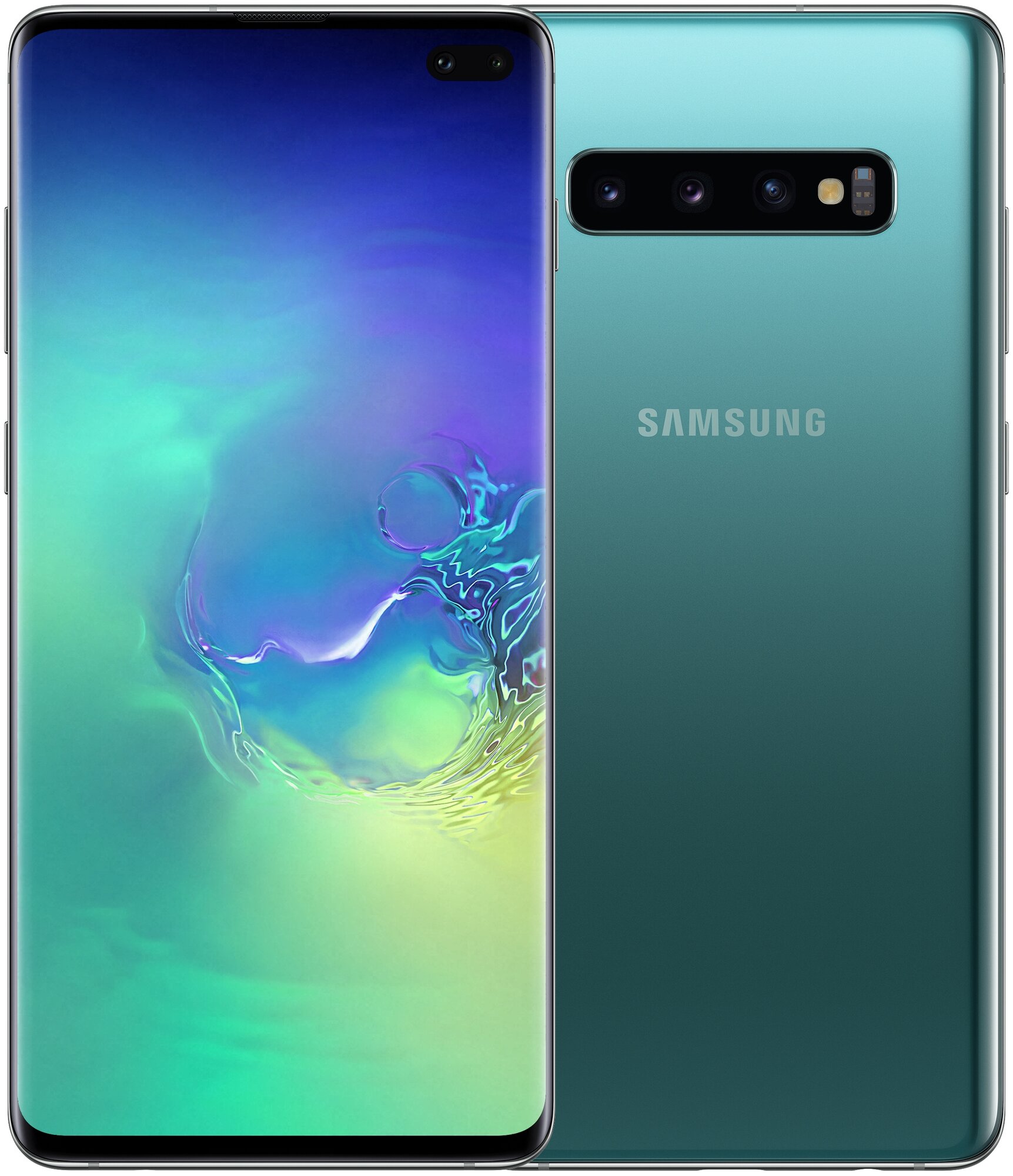 Смартфон Samsung Galaxy S10+ 8/128 ГБ, 2 SIM, аквамарин