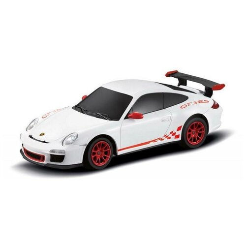 Радиоуправляемая машинка Rastar Porsche GT3 RS, 18 см, белый, 27MHZ, 1:24 (39900W) машинка на радиоуправлении rastar porsche gt3 rs 18см цвет чёрный 27mhz 1 24 rastar