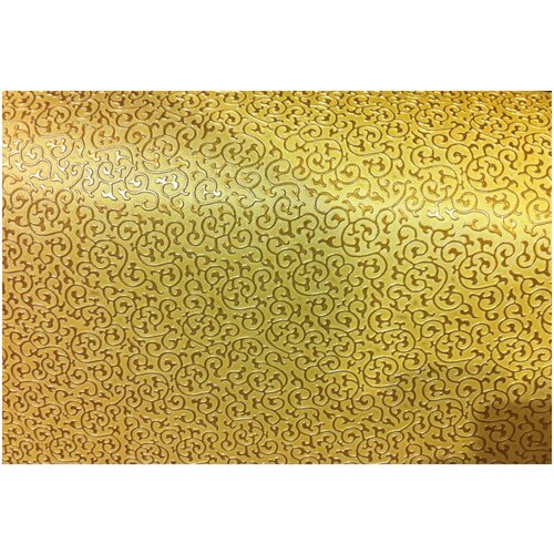 Искусственная кожа для мебели и интерьера, цвет золото 100*140 см