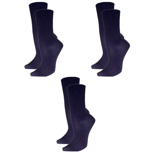 Носки женские для проблемных ног Гамма С879 3шт-тёмно-синий-25-27