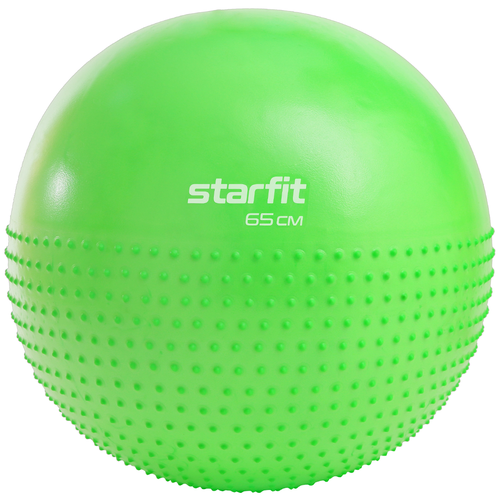 Фитбол полумассажный Starfit Core Gb-201 антивзрыв, зеленый, 65 см