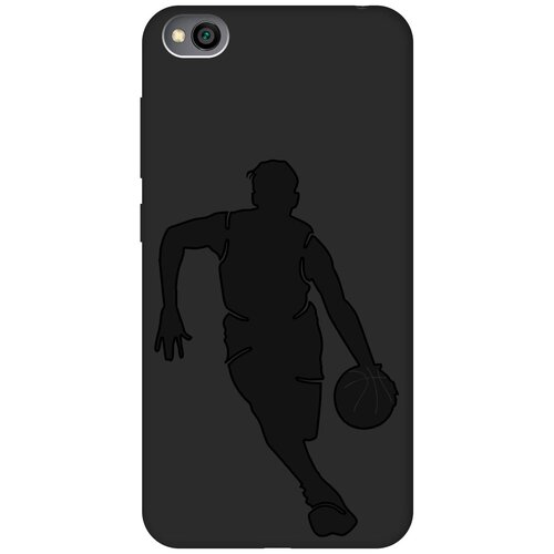 Матовый чехол Basketball для Xiaomi Redmi Go / Сяоми Редми Го с эффектом блика черный матовый чехол snowboarding для xiaomi redmi go сяоми редми го с эффектом блика черный