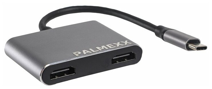 Адаптер-переходник PALMEXX 4 в 1 USB-C (Type-c) to 2*HDMI+USB3.0+USBC