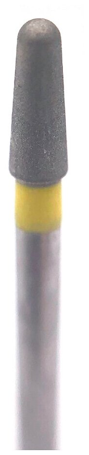Бор алмазный Ecoline E 849 EF, конус закругленный, под турбинный наконечник, D 2.0 мм, желтый
