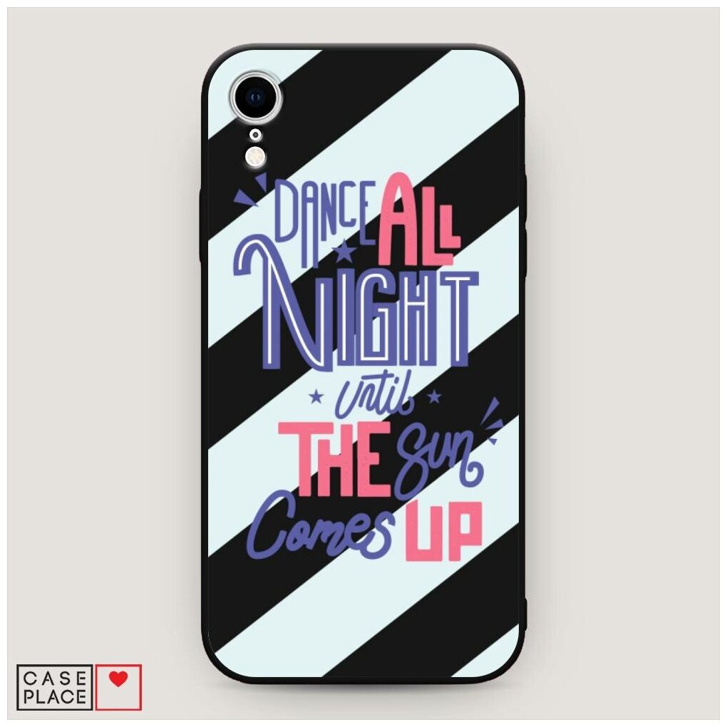Матовый силиконовый чехол "Lance all night" на Apple iPhone XR (10R) / Айфон Икс Р