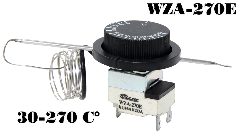 Термостат капиллярный WZA-270E 30-270С с ручкой 16A