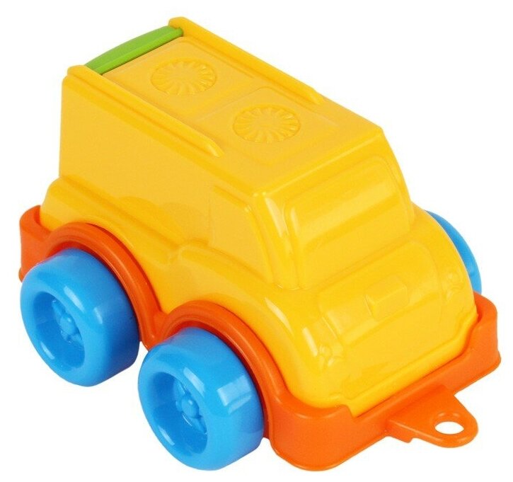 Машинка микро автобус игрушка желтый Технок / игрушки для песочницы