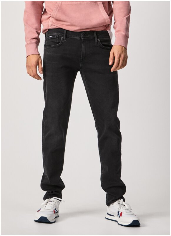 Джинсы зауженные Pepe Jeans, размер 38, рост 32, темно-серый (XD4)