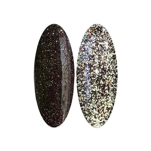 ICE NOVA, 13 Светоотражающий гель-лак мульти темный шоколад 10мл