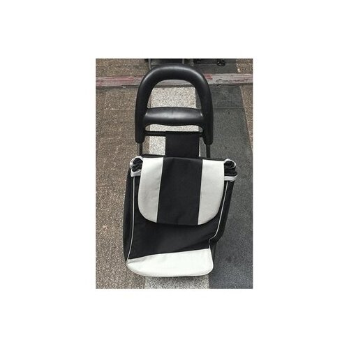 Сумка-тележка тележка для багажа , 30х27х94 см, белый, черный