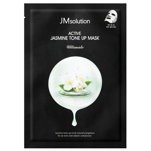 JMsolution Тканевая маска для выравнивания тона кожи с экстрактом жасмина / Active Jasmin Tone-Up Mask, 1 шт.*30 мл