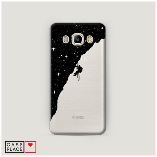 фото Чехол пластиковый samsung galaxy j5 2016 скалолаз в космосе case place