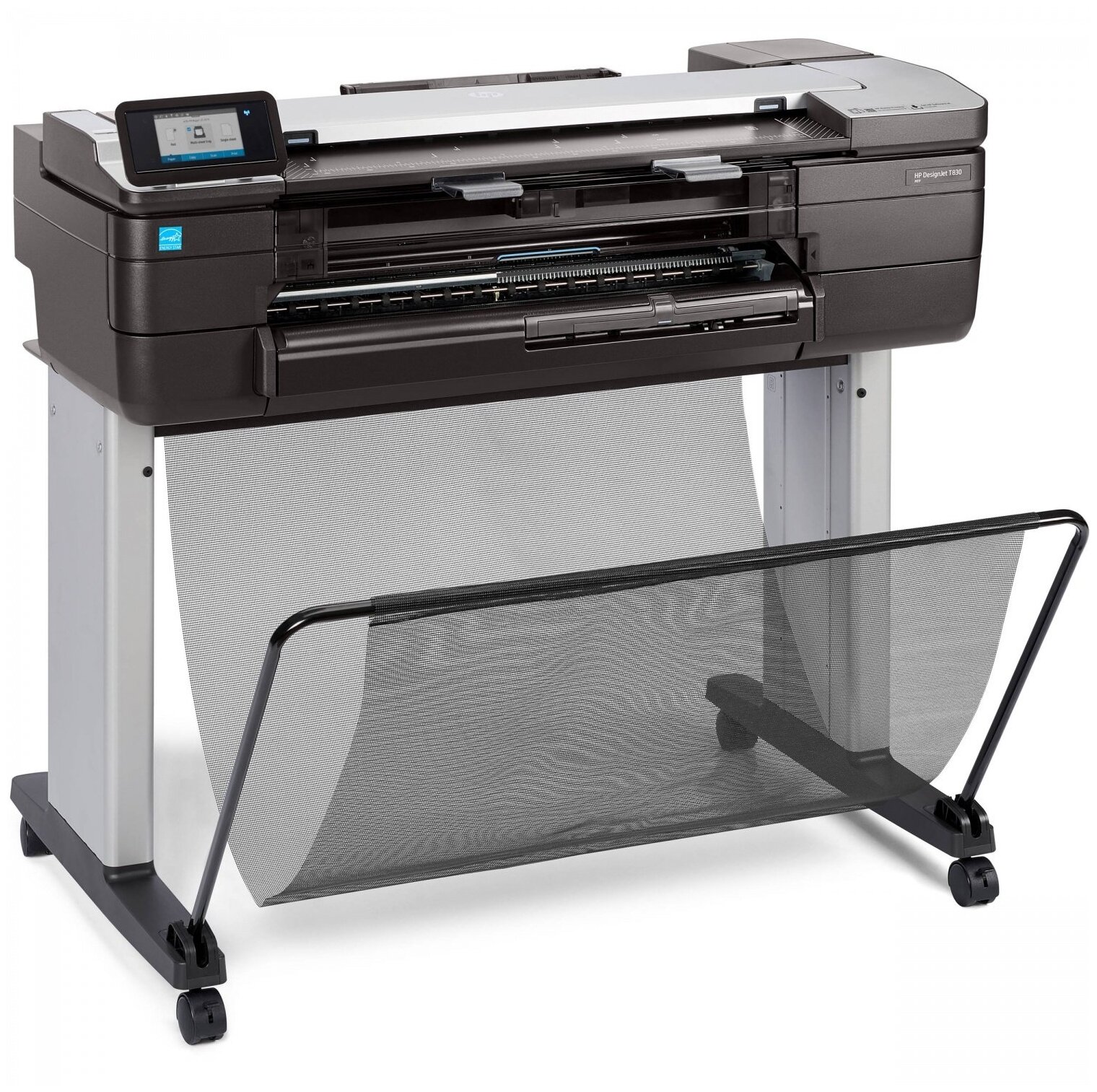 МФУ струйное HP DesignJet T830 24-in Multifunction F9A28A/F9A28D, цветн., A1, серый