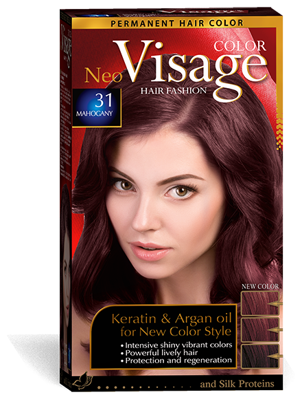 COLOR Visage Стойкая крем-краска для волос, 31 Махагон / Mahagony