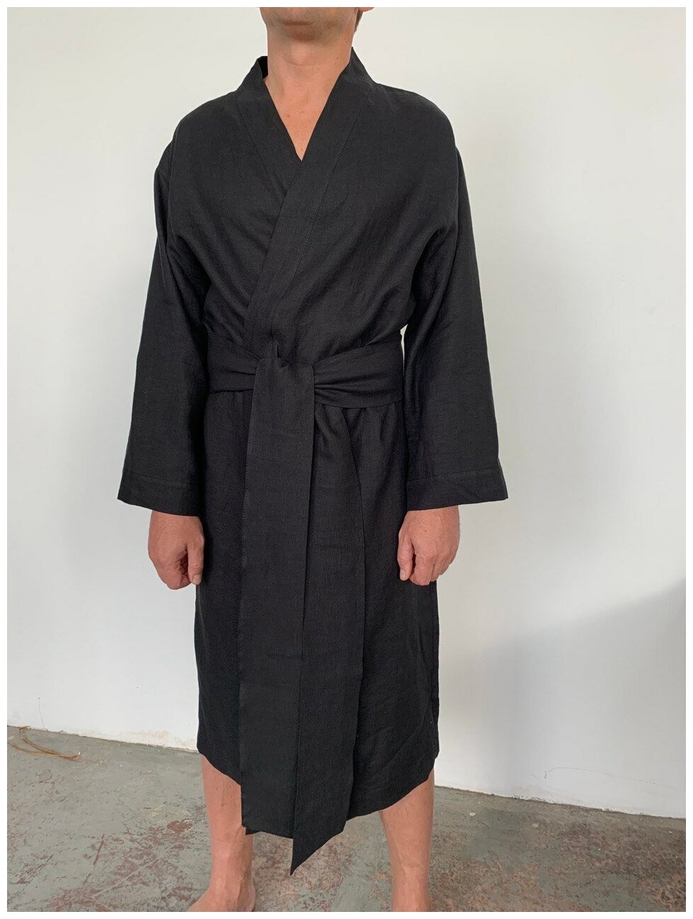 Мужское кимоно QUALITY "Чёрный сапфир"