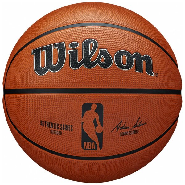 Мяч баскетбольный WILSON NBA Authentic WTB7300XB07, р.7, резина, оранжевый