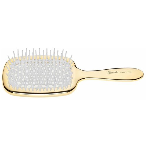 Расческа Janeke Rectangular Hair Brush Gold Colour