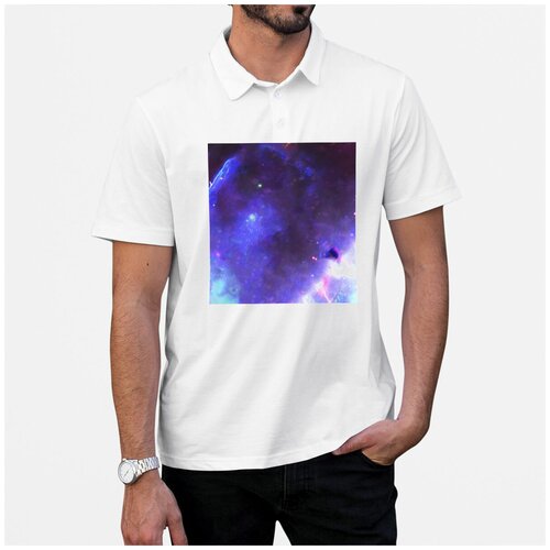 Рубашка- поло CoolPodarok Абстракция космос