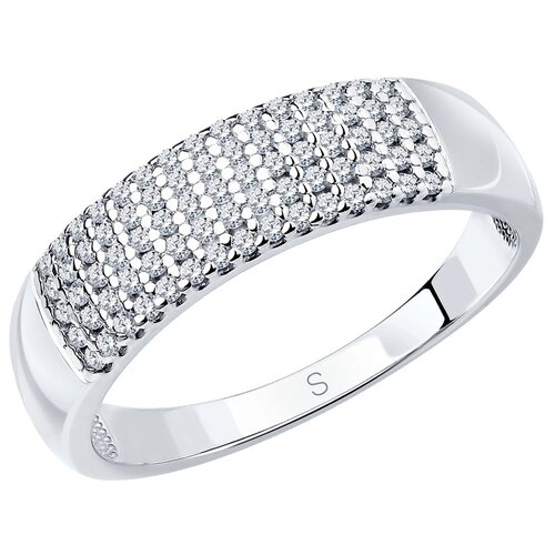 Серебряное кольцо SOKOLOV с фианитами 94011537