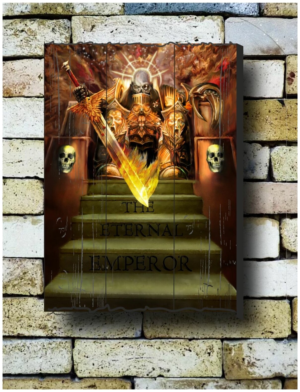 Картина на досках 'Вархаммер. Мумия На Троне' 30/40 см