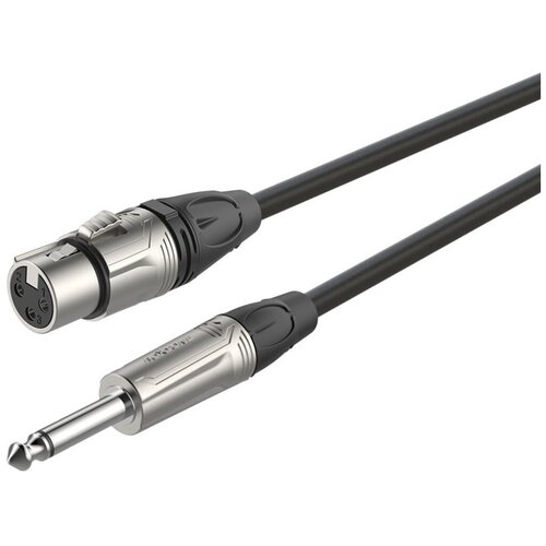 Кабель аудио 1xJack - 1xXLR Roxtone DMXJ210/1 1.0m кабель аудио hama h 41908 jack 3 5 m xlr f 0 1м серебристый